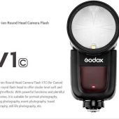 Đèn Flash Godox V1 C TTL Hss 1/8000 For Canon